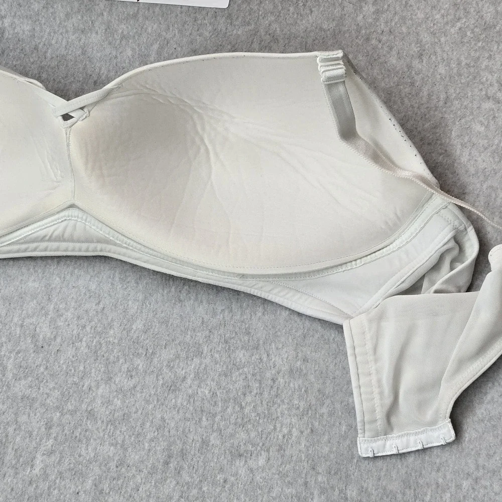Torrid Women Bra 50B White T Shirt Wireless Strap Adjustable READ